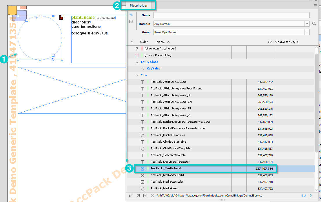 Assign placeholder