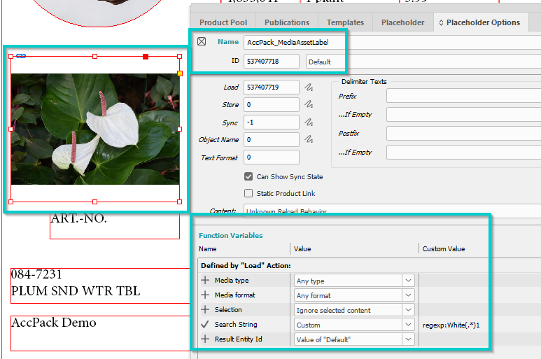 Product image in priint