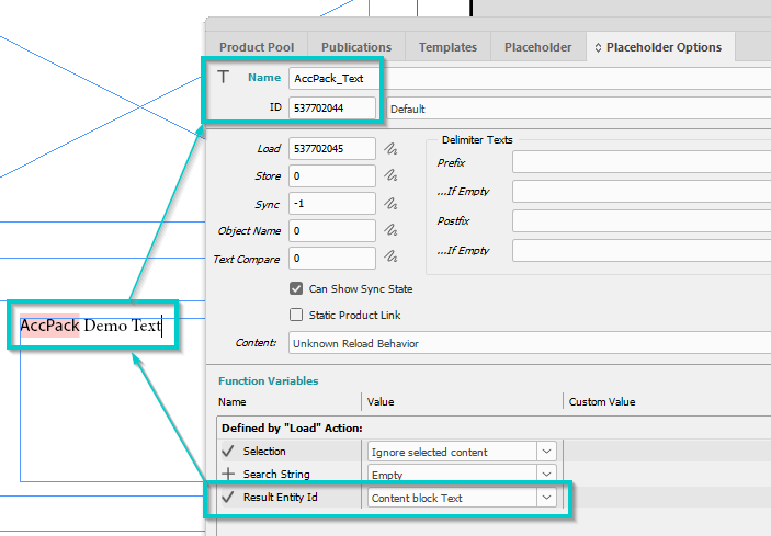 KeyValue Result in the Content view